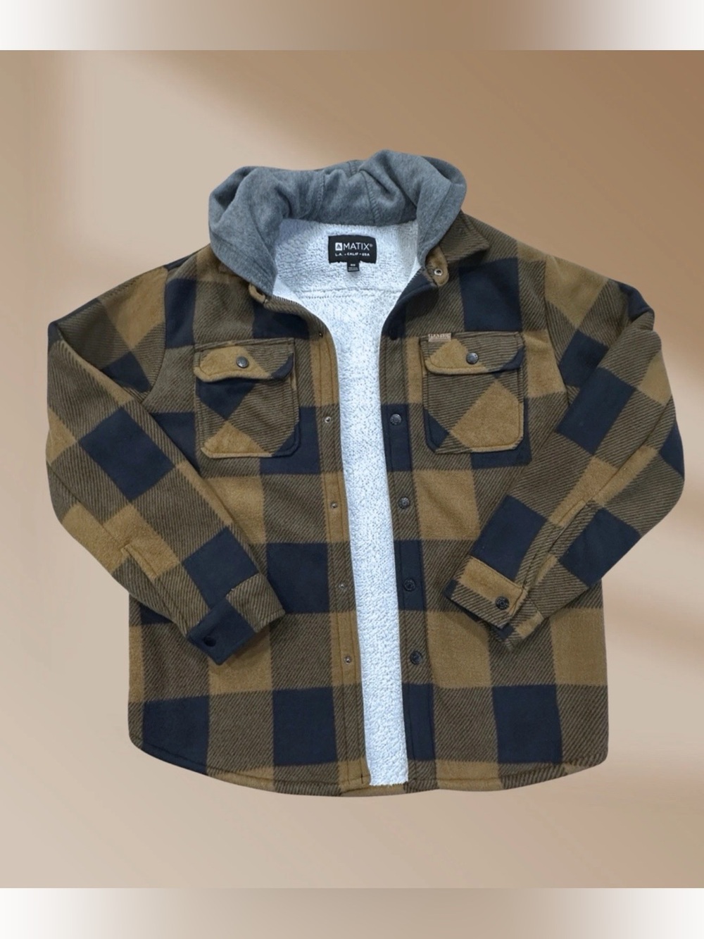 Matix Men's Polar Fleece Sherpa Jacket Size Medium